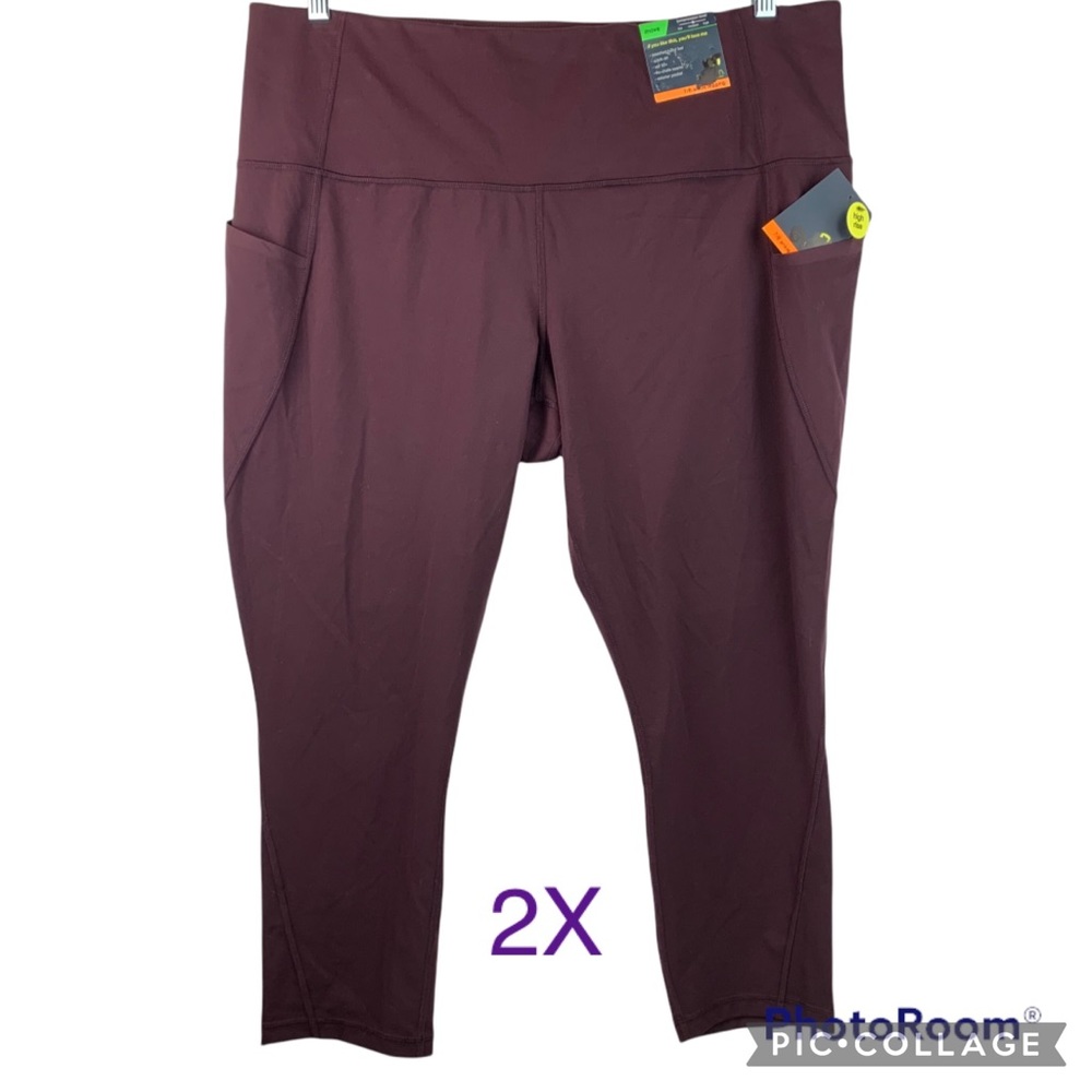 New XERSION 7/8 Leggings 2X XXL Pockets